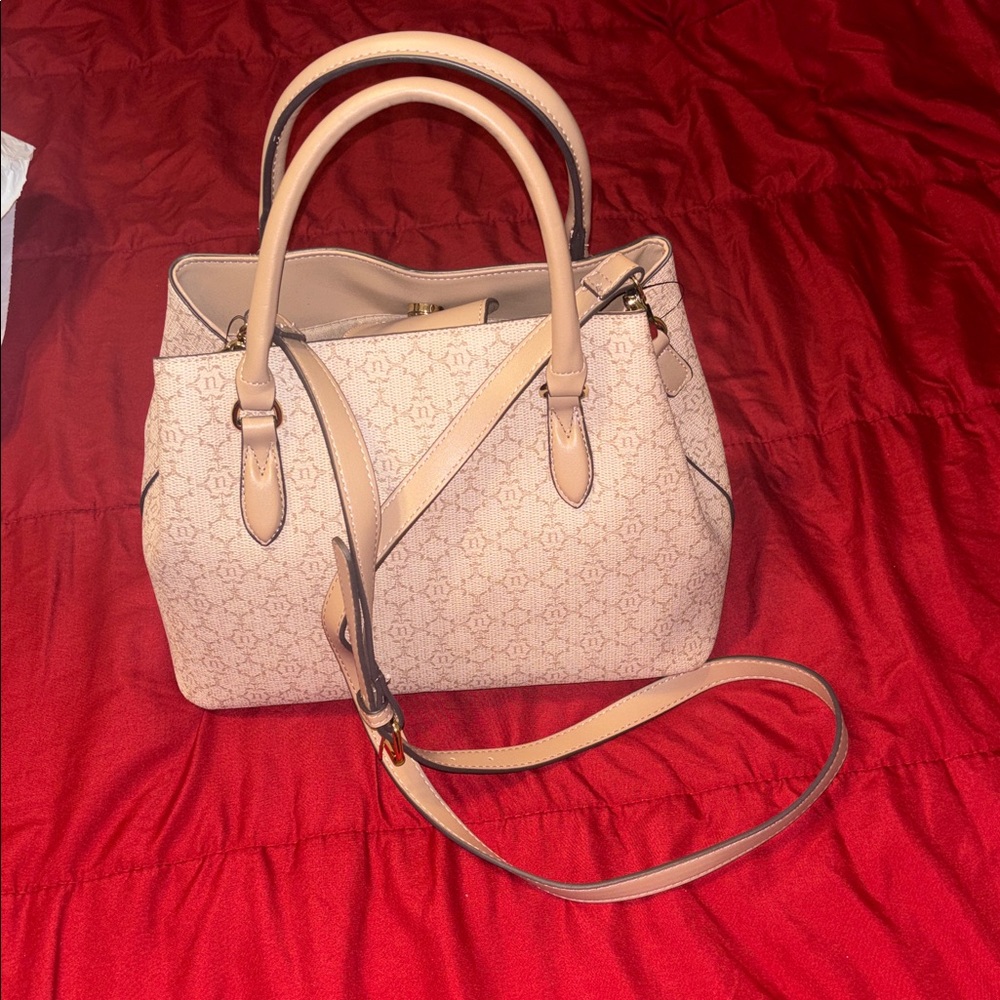 Nanette Lepore Tan Patterned Handbag